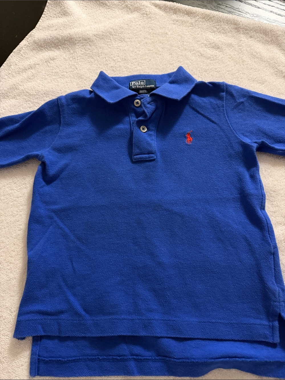 Ralph Lauren Boys Royal Blue Polo with Red Pony
